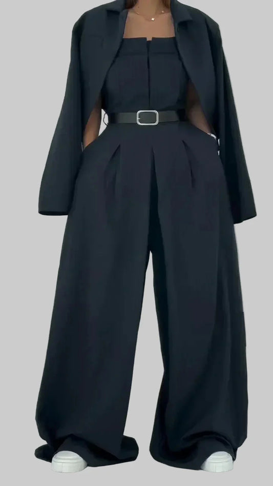 Lidia | Conjunto de Bustier + Chaqueta para Damas – Estilo Elegante y Moderno